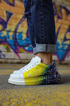 CH254 CBT Pittura Erkek Ayakkabı 408 P SARI / LACIVERT