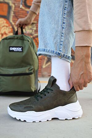 CH089 CBT Low Top Lace Up Erkek Ayakkabı HAKI
