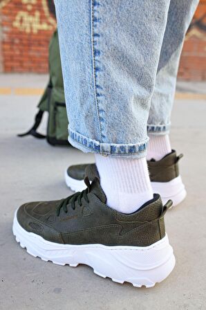 CH089 CBT Low Top Lace Up Erkek Ayakkabı HAKI