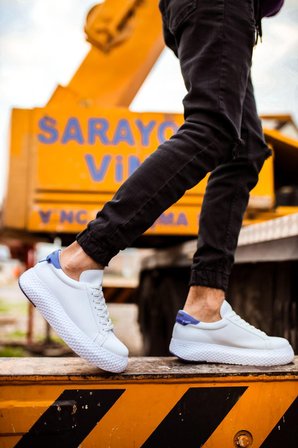 CH107 CBT Felibord Erkek Ayakkabı BEYAZ / SAX MAVI