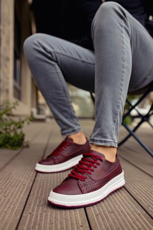 CH043 CBT Cowien Erkek Ayakkabi BORDO
