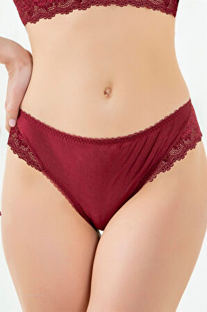 Önü Kumaş,Arkası Dantel Normal Külot