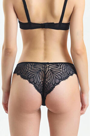 Taşlı Dantelli Normal Külot