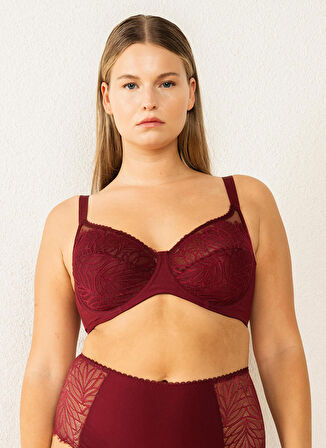 Magic Form Bordo Balenli Sütyen 6485