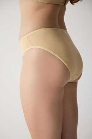 Düz Penye Kumaşlı 3 Lü Paket Normal Külot