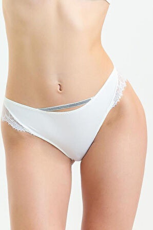 Taşlı Dantelli Normal Külot