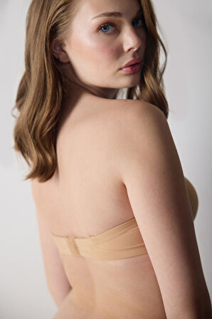 Basic Düz Ekstra Dolgulu Straplez Sütyen