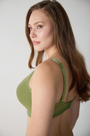 Tüllü Balensiz Yarı Destekli Toparlayıcı Sütyen