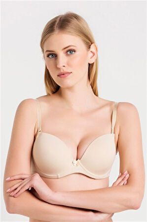 Düz Balenli Klasik Yarım Destekli Sütyen