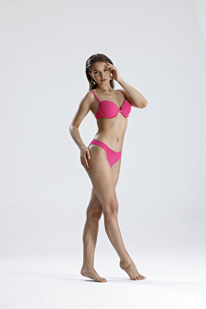 Dekolteli Süngerli Bikini Üstü