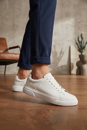 BLF-010 Erkek Sneaker Günlük Casual Spor Ayakkabı Beyaz