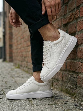 BLF-010 Erkek Sneaker Günlük Casual Spor Ayakkabı Beyaz