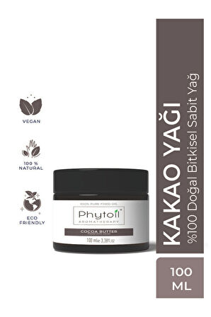 Organik Kakao Yağı – Cocoa Butter %100 Doğal Bitkisel Sabit Yağ 100 ml