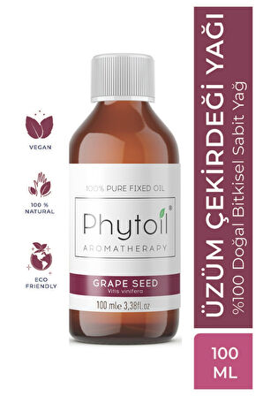 Üzüm Çekirdeği Yağı (Grape Seed) %100 Saf ve Doğal Bitkisel Sabit Yağ 100 ml