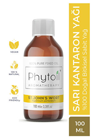 Sarı Kantaron Sabit Yağı (Hypericum perforatum) %100 Saf ve Doğal Bitkisel Sabit Yağ 100 ml