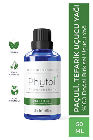 Organik Paçuli (Tefarik) Uçucu Yağı – Patchouli %100 Saf ve Doğal Bitkisel Uçucu Yağ 50 ml