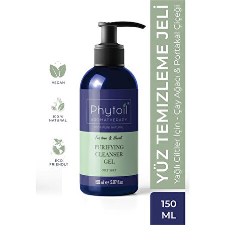 Phytoil Temizleme Jeli Yağlı Cilt 100 Ml