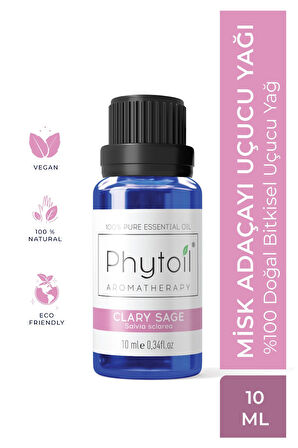 Misk Adaçayı (Clary Sage) Uçucu Yağı – %100 Saf ve Doğal Bitkisel Uçucu Yağ 10 ml