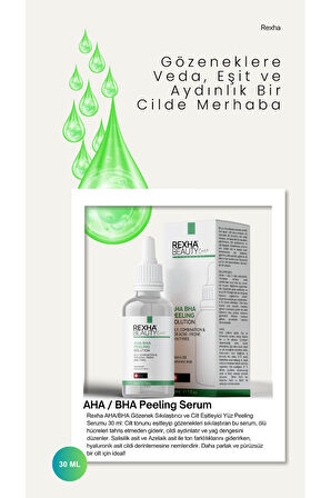 AHA/BHA Gözenek Sıkılaştırıcı Ve Cilt Eşitleyici Yüz Peeling Serumu-30 ml