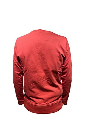 20KCEEO05073 Caz 5073 2 İplik Bisiklet Yaka Sweatshirt Kırmızı