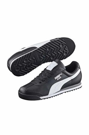 PUMA 35425901 Roma Basic Jr black-white- silver