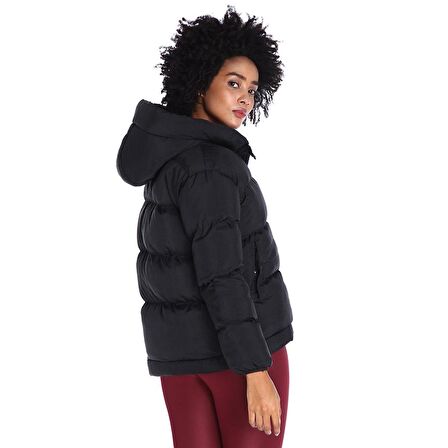 Sportive Favola Puffer Over Kadın Siyah Mont 22KKTL21B02-SYH