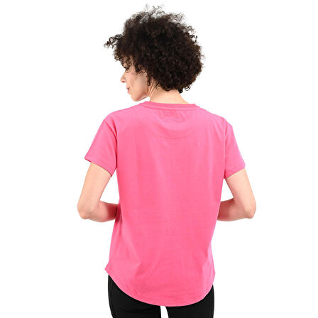 Icona2 Kadın Pembe Günlük Stil T-Shirt 24YKTL18D20-PMB