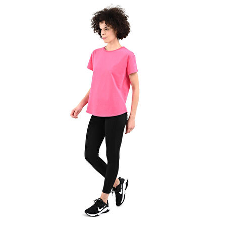 Icona2 Kadın Pembe Günlük Stil T-Shirt 24YKTL18D20-PMB