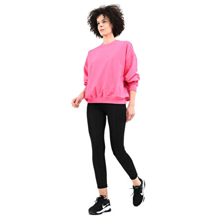 Luna Kadın Pembe Günlük Stil Sweatshirt 24YKTL13D22-PMB