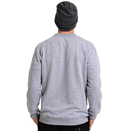 Alicante Erkek Gri Günlük Stil Sweatshirt 24KE003-GRI