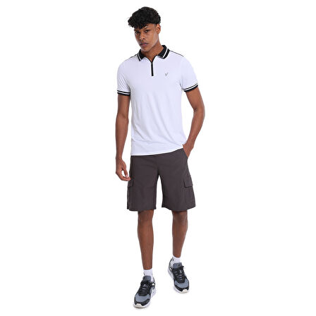 Nagoya Erkek Beyaz Koşu T-Shirt 25YE001-BYZ