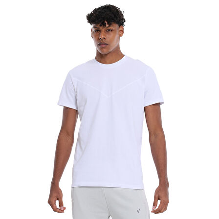 Seto Erkek Beyaz Koşu T-Shirt 25YE002-BYZ