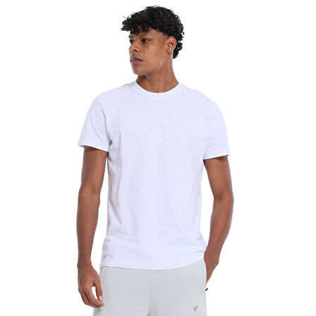 Seto Erkek Beyaz Koşu T-Shirt 25YE002-BYZ