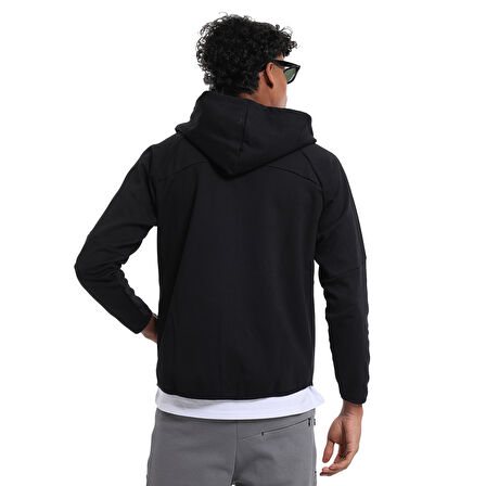 Asago Erkek Siyah Koşu Eşofman Üstü 25YE004-SYH