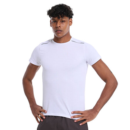 Conforto 4 Erkek Beyaz Koşu T-Shirt 25YE007-BYZ