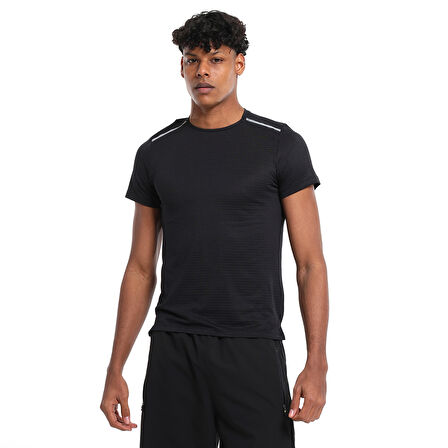 Conforto 4 Erkek Siyah Koşu T-Shirt 25YE007-SYH