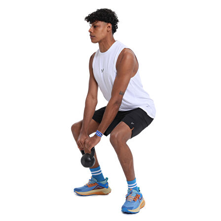 Spacco 3 Erkek Siyah Koşu Şortu 25YE011-SYH