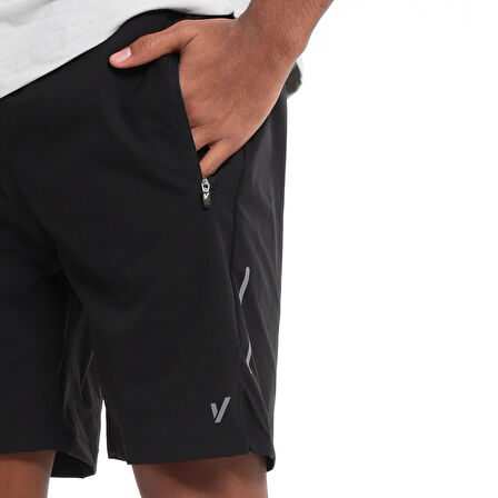 Tajimi Erkek Siyah Koşu Şort 25YE012-SYH