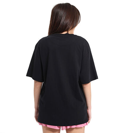 Sasebo Erkek Siyah Günlük Stil T-Shirt 25YE016-SYH