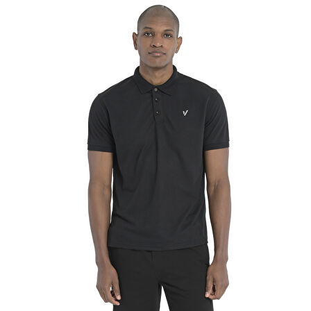 Furano Erkek Siyah Günlük Stil T-Shirt 25YE017-SYH