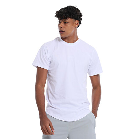 Ognian3 Erkek Beyaz Günlük Stil T-Shirt 25YE021-BYZ