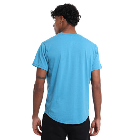 Ognian3 Erkek Mavi Günlük Stil T-Shirt 25YE021-MAVI