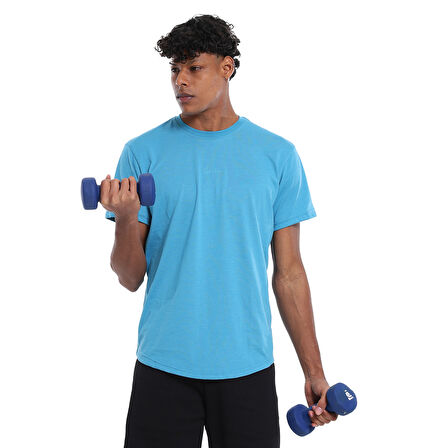 Ognian3 Erkek Mavi Günlük Stil T-Shirt 25YE021-MAVI