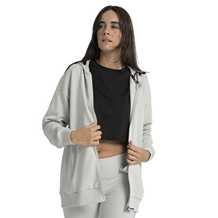 Ikoma Kadın Gri Koşu Eşofman Üstü 25YK004-GRI