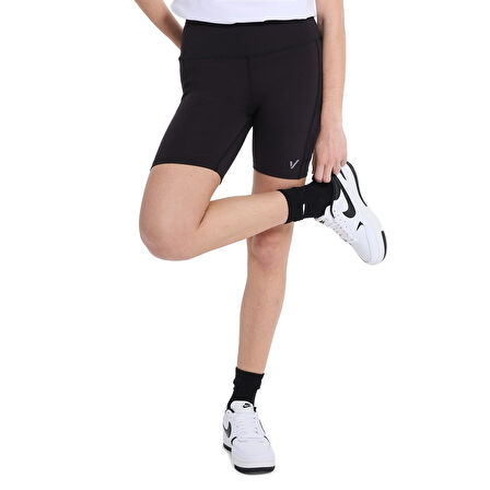 Lida Biker Kadın Siyah Koşu Tayt 25YK006-SYH