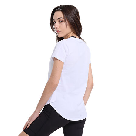 Sendai Kadın Beyaz Günlük Stil T-Shirt 25YK013-BYZ