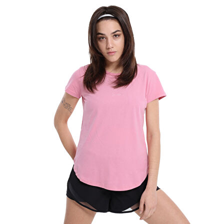 Sendai Kadın Pembe Günlük Stil T-Shirt 25YK013-PMBE