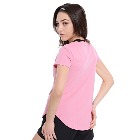 Sendai Kadın Pembe Günlük Stil T-Shirt 25YK013-PMBE
