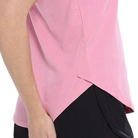 Sendai Kadın Pembe Günlük Stil T-Shirt 25YK013-PMBE