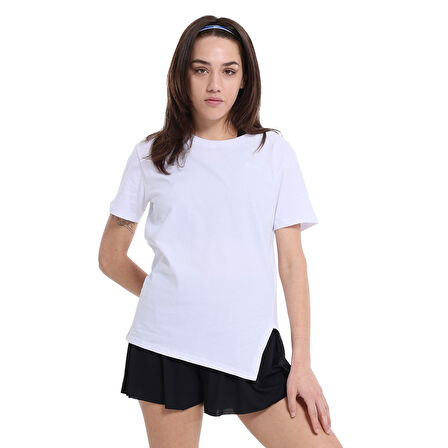 Aso Kadın Beyaz Günlük Stil T-Shirt 25YK014-BYZ